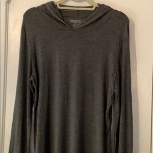 Ladies DKNY active shirt  with hood